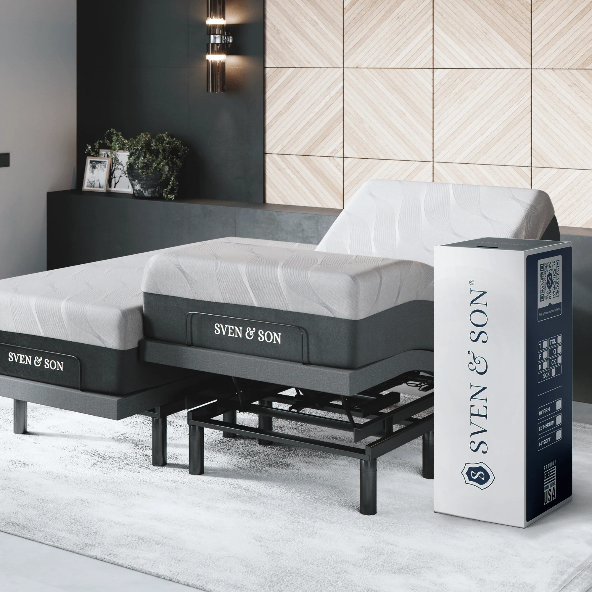 Bliss Series Adjustable Bed Frame + Choice of Mattress Bundle - Image 3