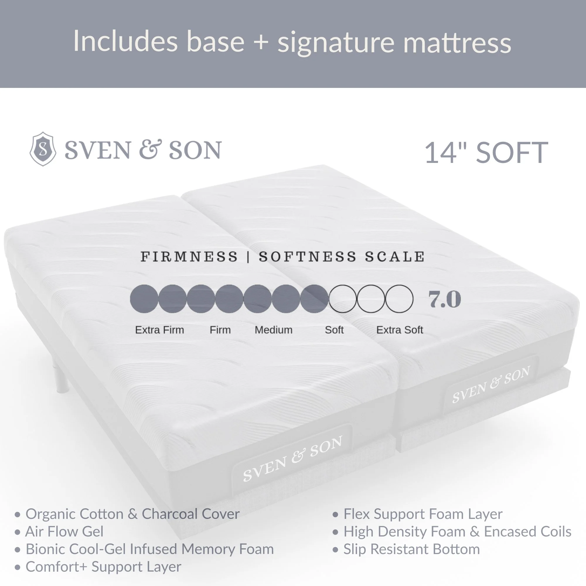 Essential Series Adjustable Bed Frame + Choice of Mattress Bundle - Image 11
