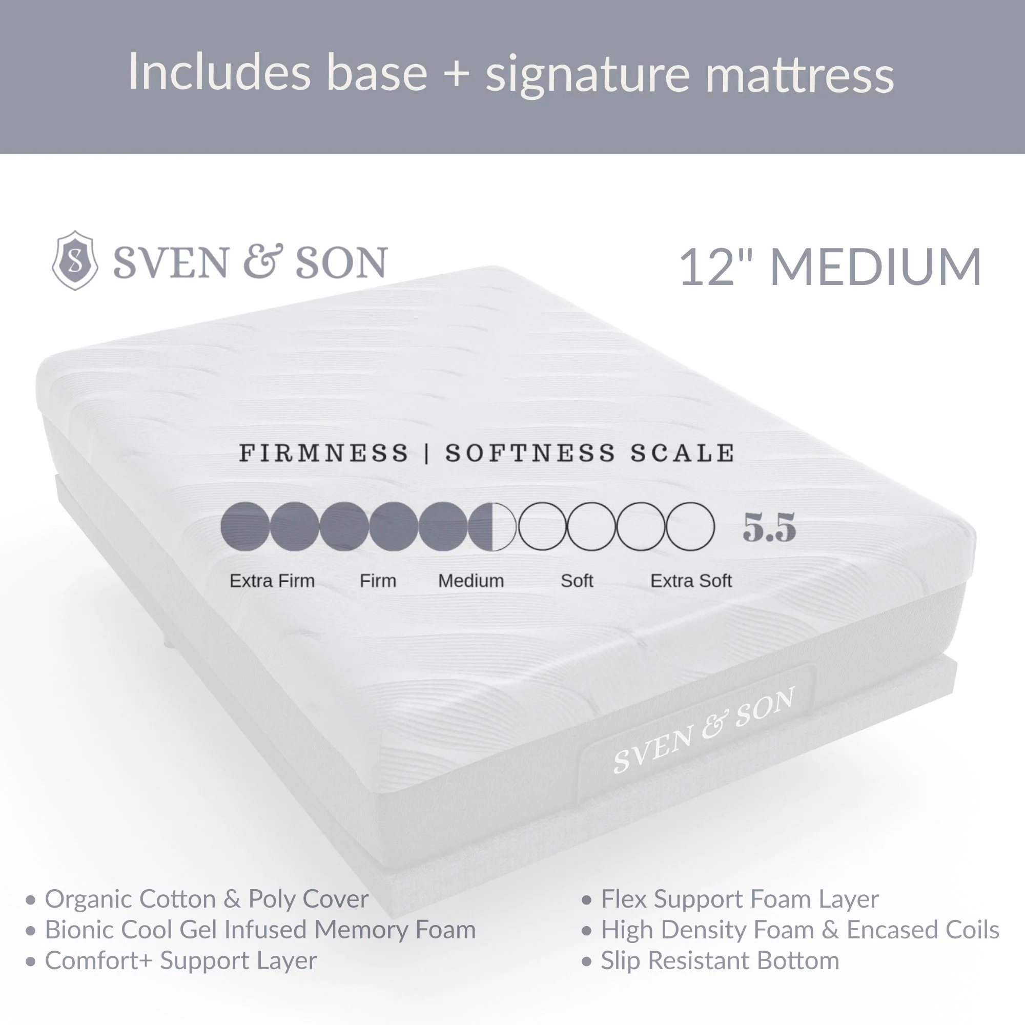 Essential Series Adjustable Bed Frame + Choice of Mattress Bundle - Image 15