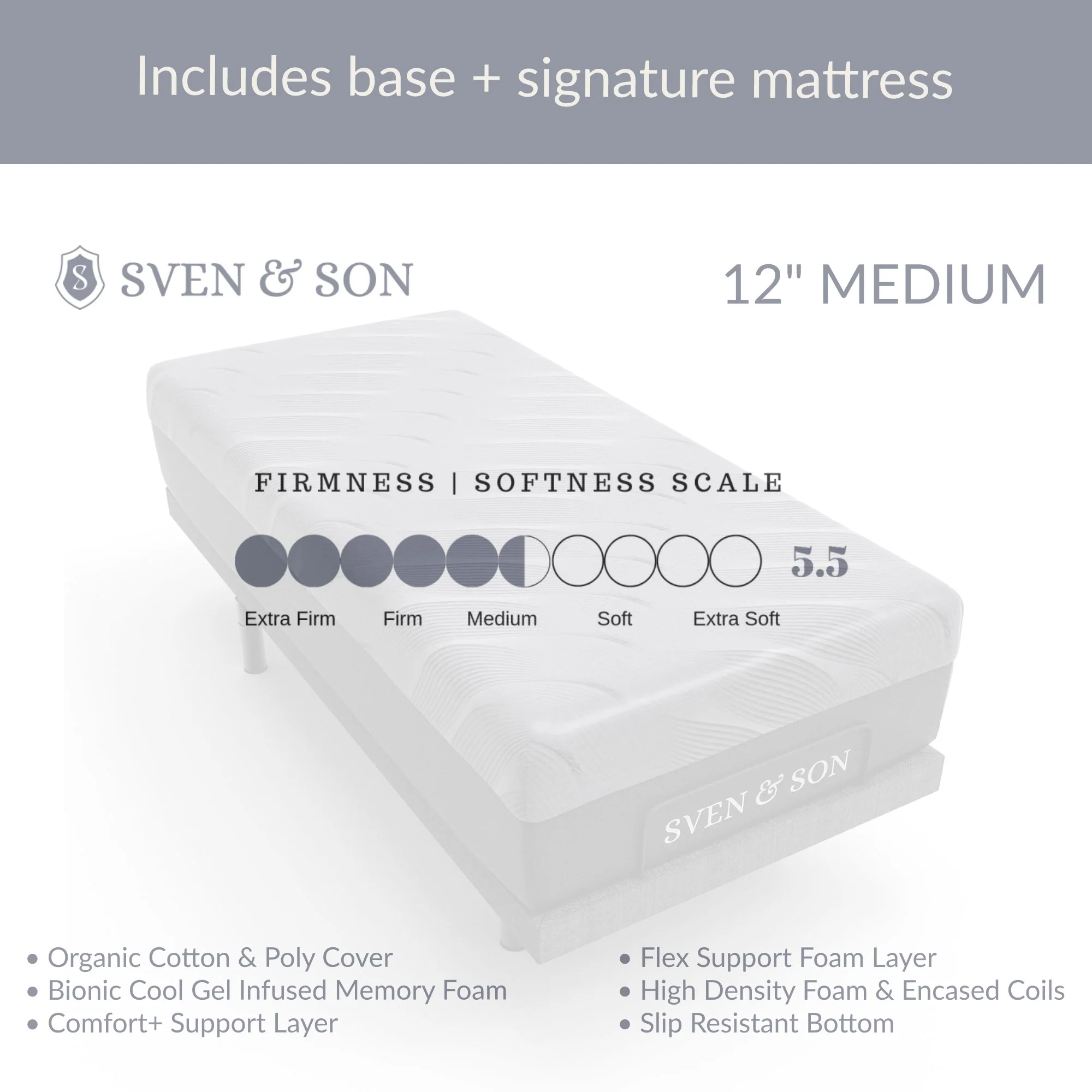 Essential Series Adjustable Bed Frame + Choice of Mattress Bundle - Image 21
