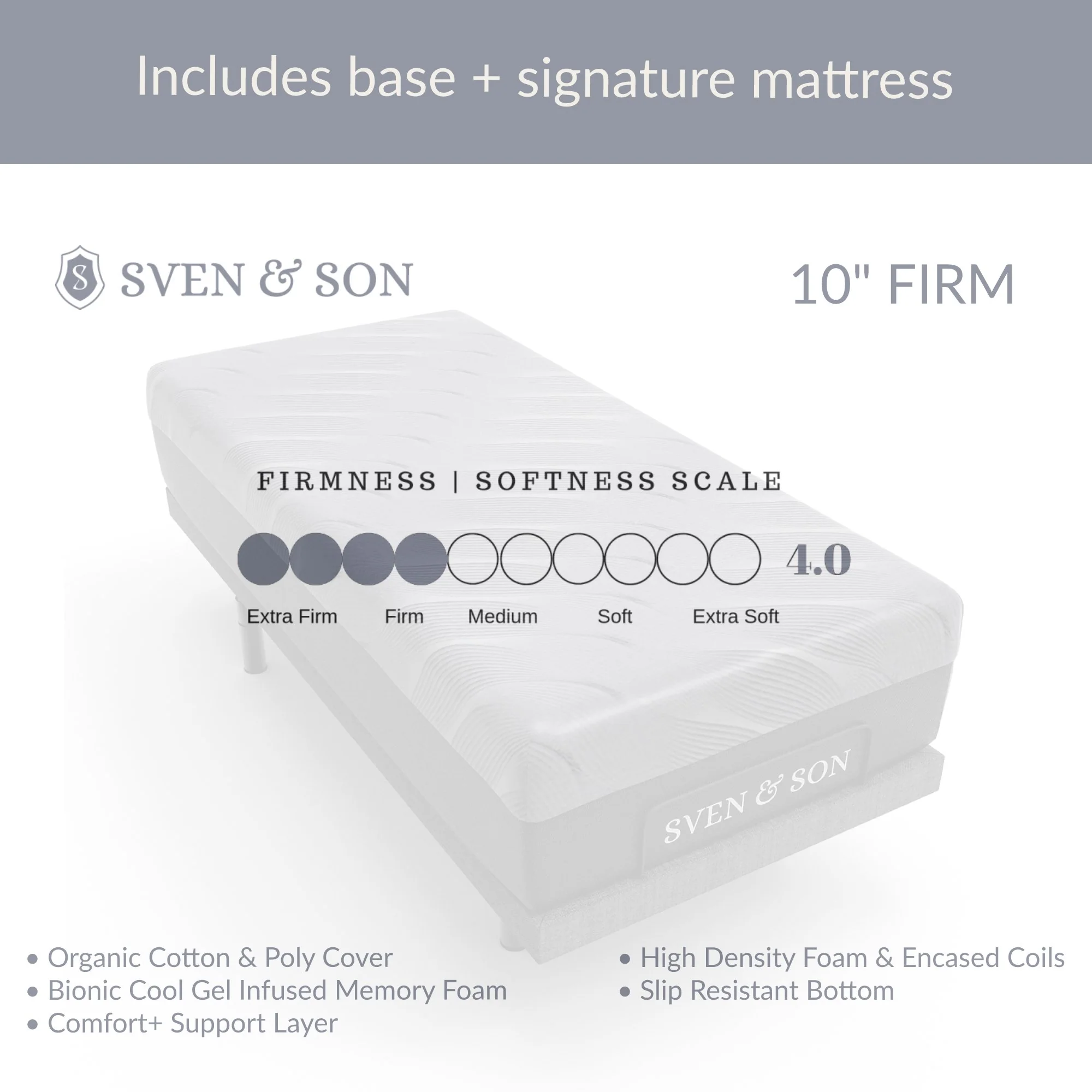 Essential Series Adjustable Bed Frame + Choice of Mattress Bundle - Image 23