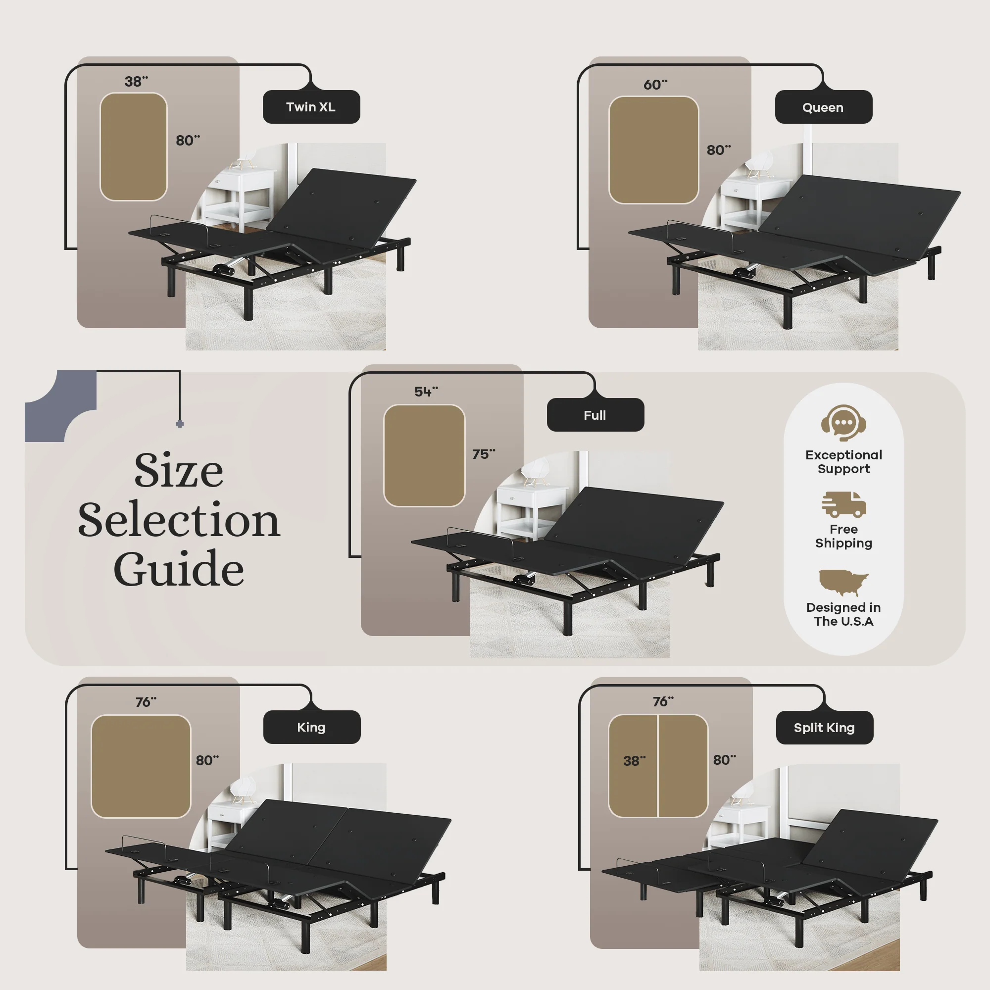 Essential Series Adjustable Bed Frame + Choice of Mattress Bundle - Image 85