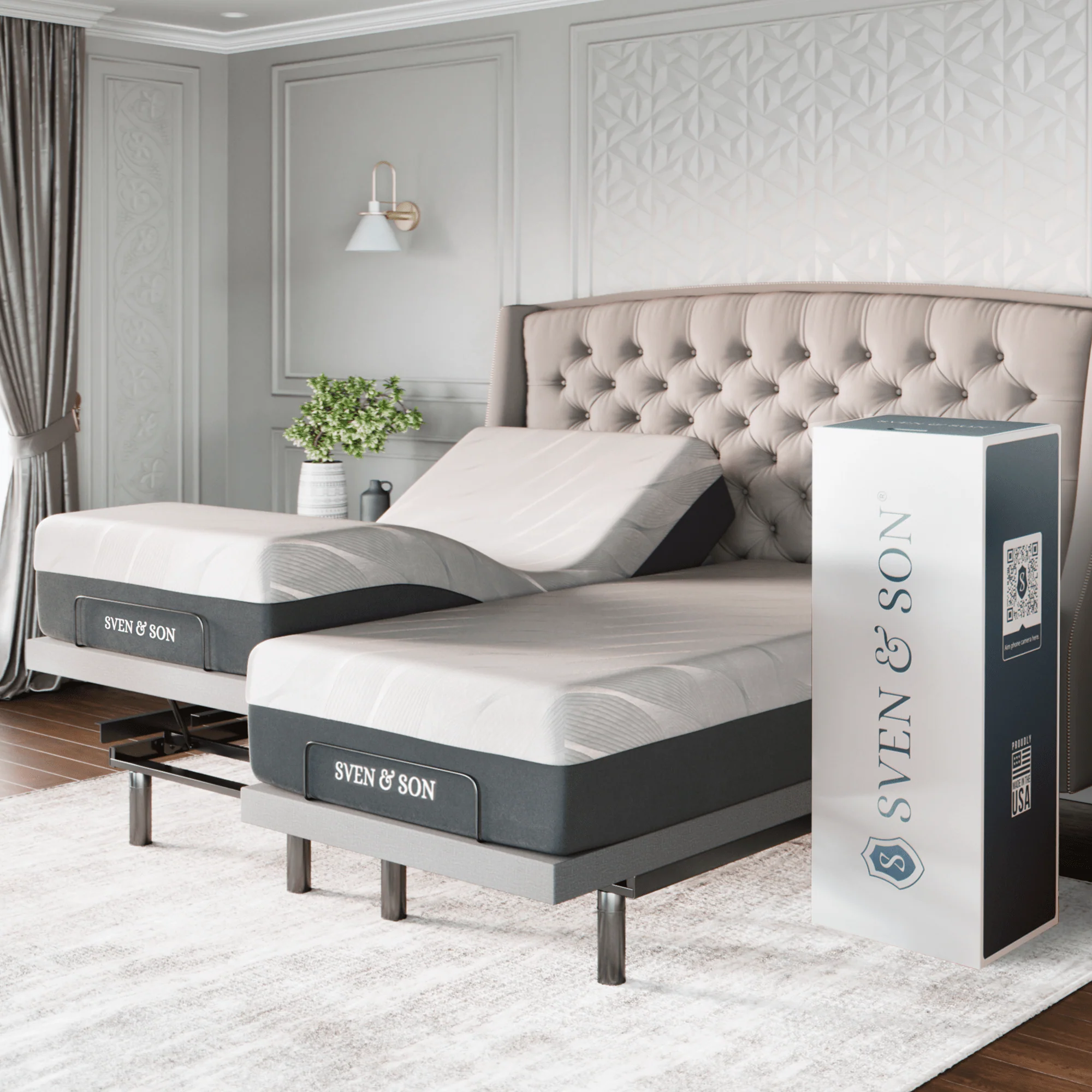Platinum Series Adjustable Bed Frame + Choice of Mattress Bundle - Image 153