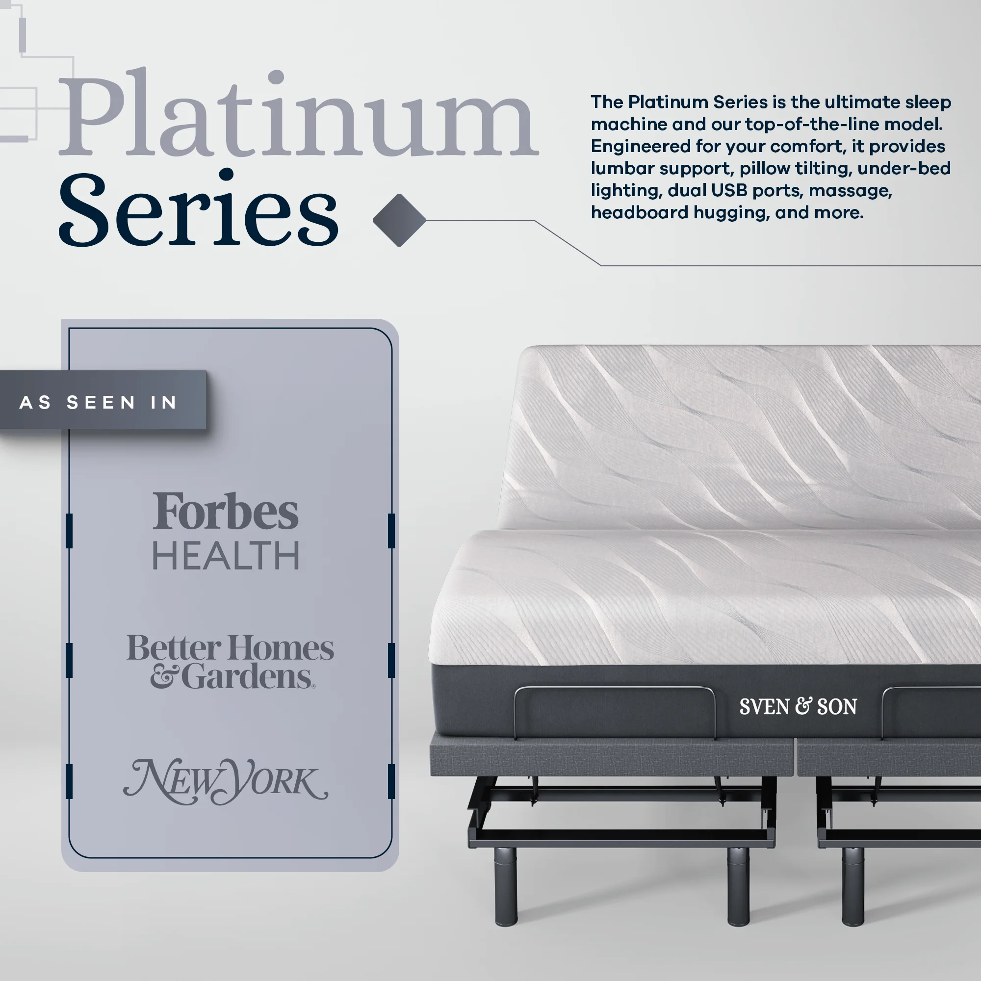Platinum Series Adjustable Bed Frame + Choice of Mattress Bundle - Image 77