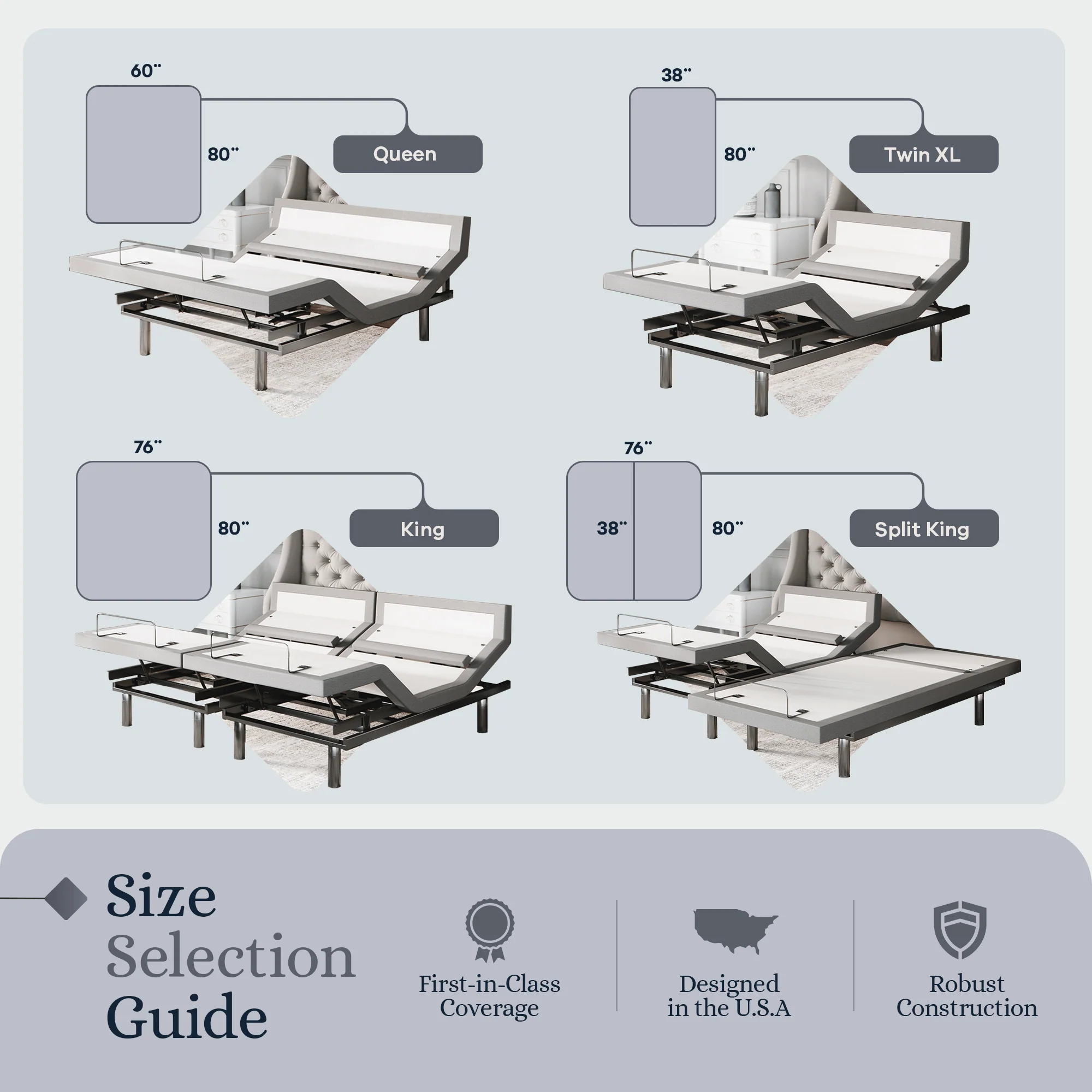 Platinum Series Adjustable Bed Frame + Choice of Mattress Bundle - Image 85